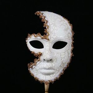 Venetian Mask On a Stick Mardi Gras Mask for Women Masquerade Party Prom Ball